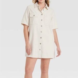 Cream Universal Thread Utility Dress